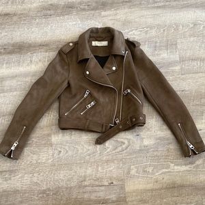 Zara Suede Moto Jacket